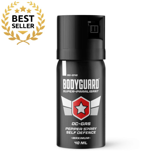 BODYGUARD® BİBER GAZI 40 ML – KİŞİSEL SAVUNMA SPREYİ - BİBER GAZI SPREYİ - GÖZ YAŞARTICI SPREY 40 ML