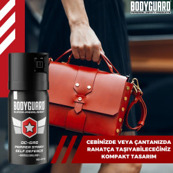 BODYGUARD® BİBER GAZI 40 ML – KİŞİSEL SAVUNMA SPREYİ - BİBER GAZI SPREYİ - GÖZ YAŞARTICI SPREY 40 ML