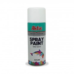 Akfix Akrilik Sprey Boya Parlak Beyaz 400 ML