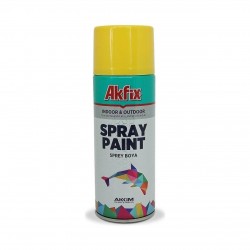 Akfix Akrilik Sprey Boya Parlak Sarı 400 ML