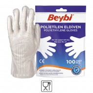Beybi PET (Polietilen) Eldiven - 100-lük Poşet