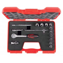 İzeltaş 1/4" Altı Köşe Lokma Anahtar Takımı 15 Parça