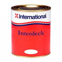İnternational İnterdeck Kaymaz Kumlu Güverte Boyası Beyaz 0,75 LT