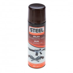 Steel Silah Tüfek Tabanca Sıvı Temizleme Yağı Sprey 200 ML
