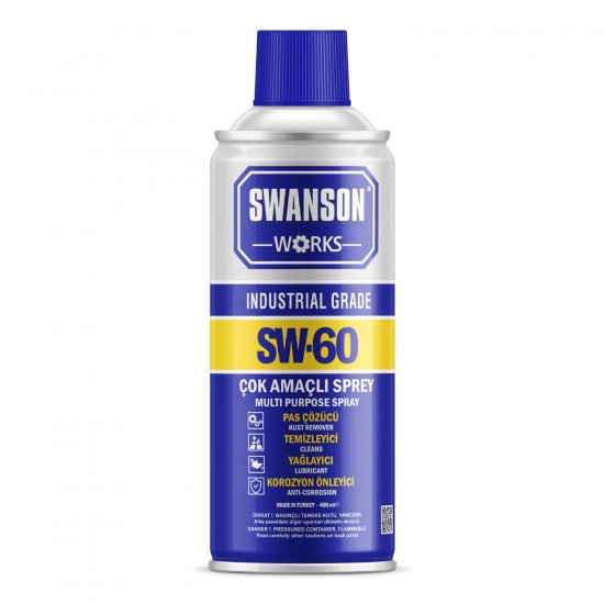 Swanson Works Pas Sökücü Yağlayıcı Korozyon Önleyici Koruyucu Çok Amaçlı Multi Sprey 400 ML