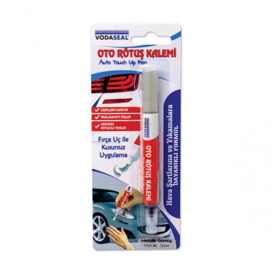 Vodaseal Oto Rötuş Boya Kalemi Çizik Giderici Metalik Gümüş 5 ML