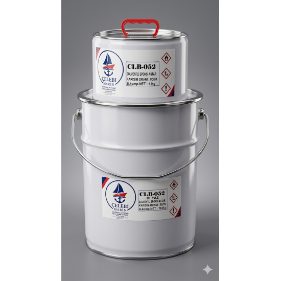 ÇELEBİ MARİN EPOKSİ ASTAR BOYA BEYAZ 20 KG