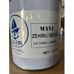 ÇELEBİ MARİN SEZONLUK ZEHİRLİ BOYA MAVİ 3.5 KG