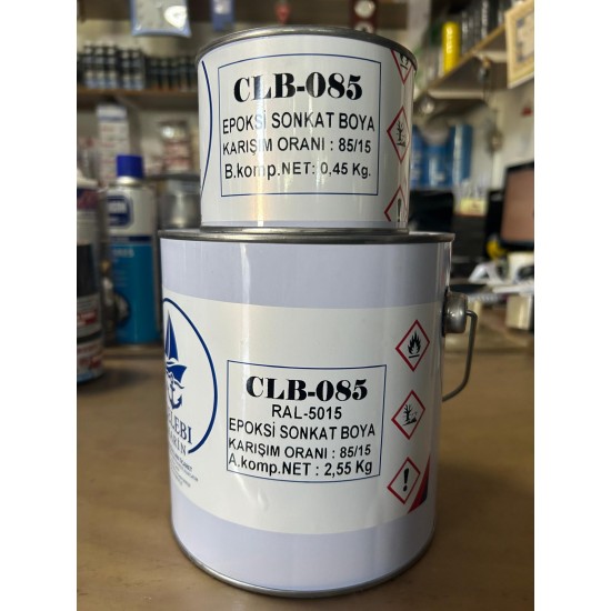 ÇELEBİ MARİN EPOKSİ BOYA RAL5015 MAVİ 3 KG