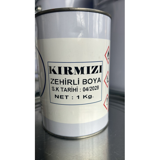 ÇELEBİ MARİN SEZONLUK ZEHİRLİ BOYA KIRMIZI 1 KG