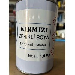 ÇELEBİ MARİN SEZONLUK ZEHİRLİ BOYA KIRMIZI 1.5 KG